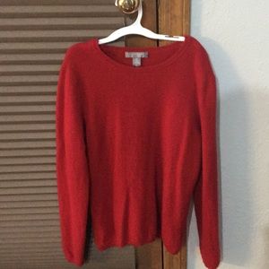 Red 100% cashmere sweater